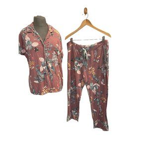 Soma flower print pajama set size large